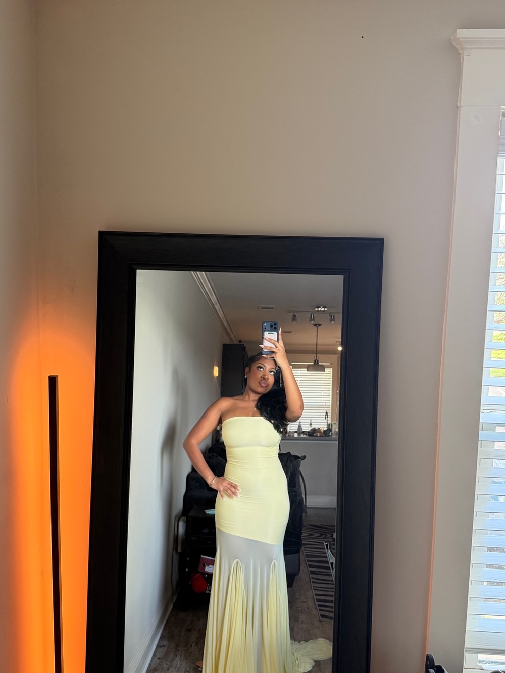 REVOLVE Revolve Dahlia Gown in Butter Yellow - Picture 3 of 4